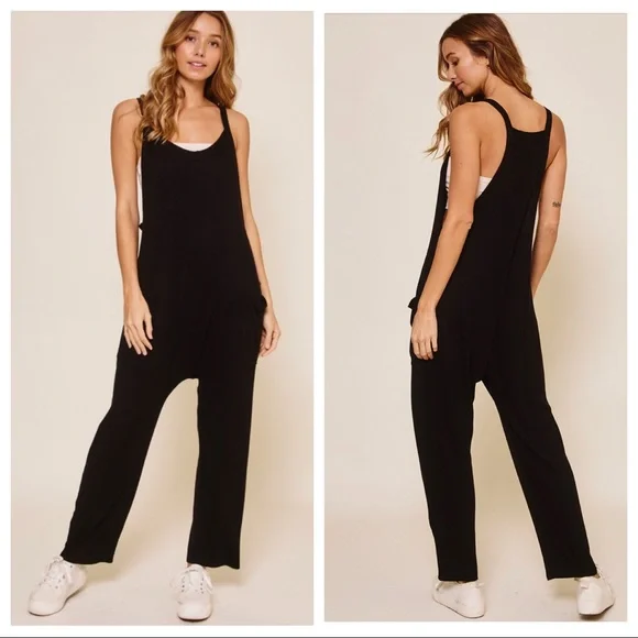 ✨RESTOCK✨Favorite ✨Rachel Boho Solid Harem Jumpsuit - Picture 3 of 4